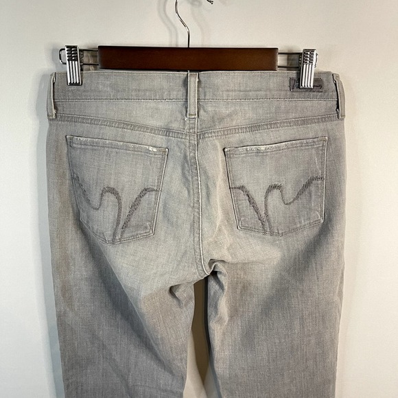 Citizens of Humanity Ava Stretch Low Waist Straight Leg Jeans Gray Wash Size 28 - Picture 4 of 8